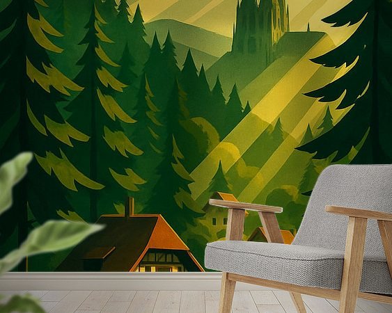 Example of the artwork in a room