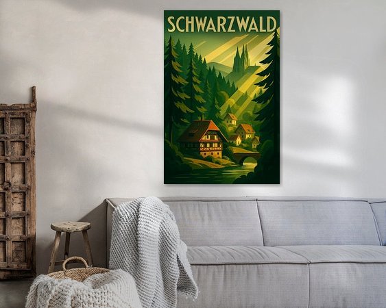 Example of the artwork in a room
