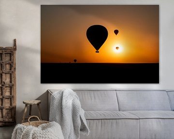 Heißluftballon über der Masai Mara von Alien Waaijman