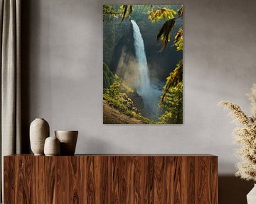 Waterval in het ochtendlicht van Lisa Bouwman