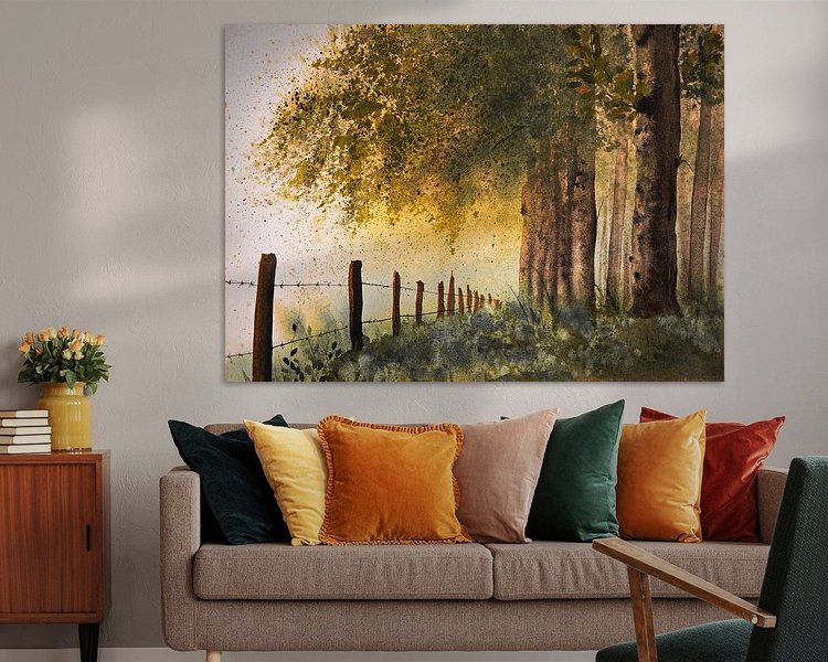 Example of the artwork in a room