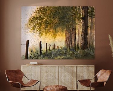 Example of the artwork in a room