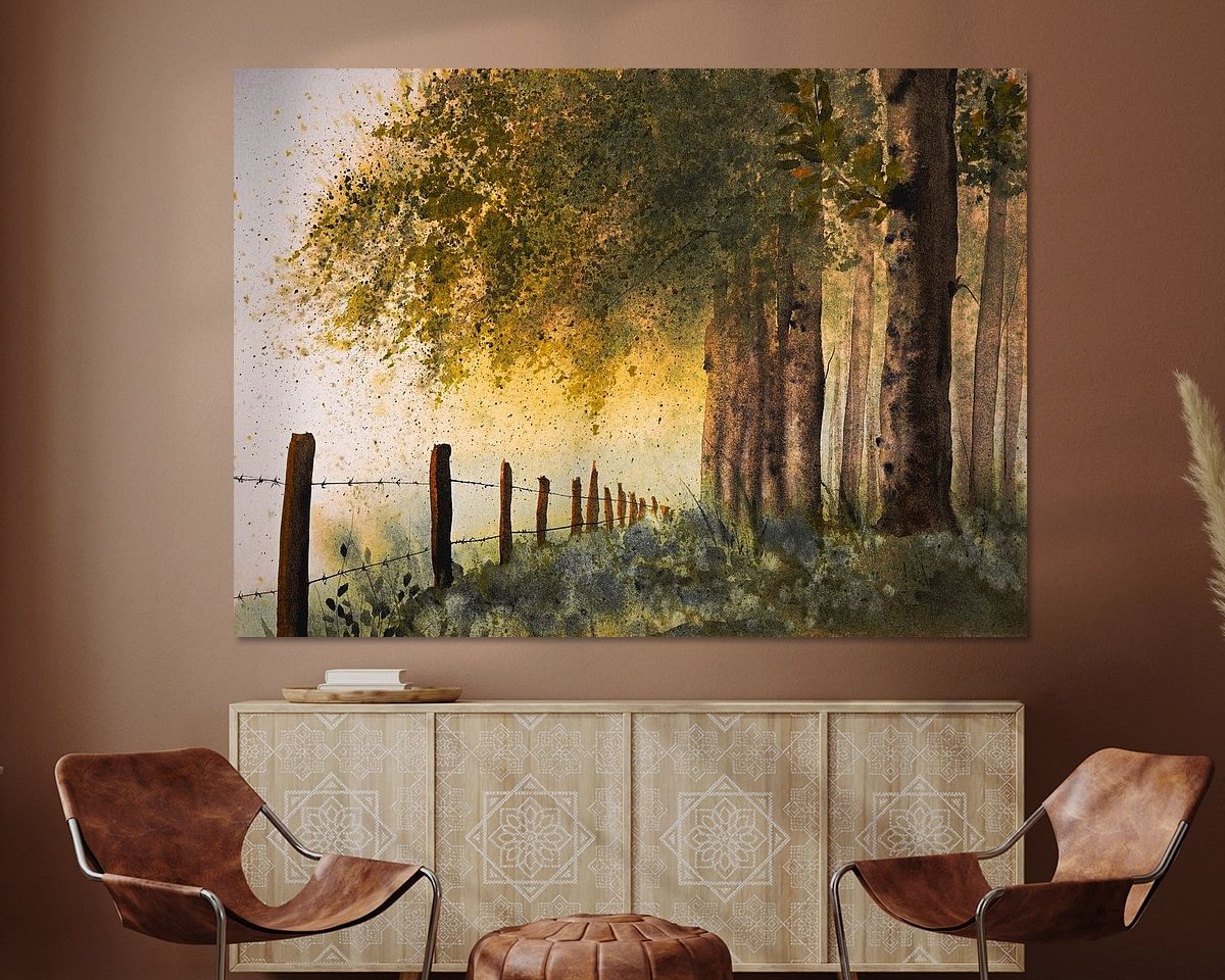 Example of the artwork in a room