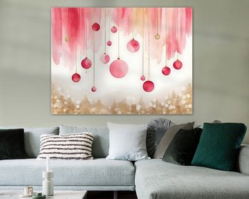 Golden Blush Baubles – A Soft Pinkmas Glow