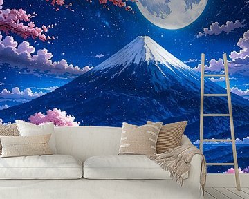 Sakura kersenbloesem Mount Fuji Japan