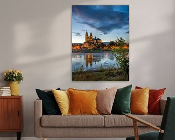 Dom van Maagdenburg na zonsondergang van t.ART