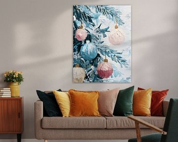 Kerstballen in Dennentakken van Gypsy Galleria