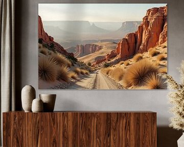 Sandy Road Afdaling in Red Rock Canyon van Markus Gann