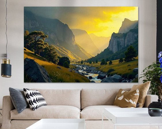 Example of the artwork in a room