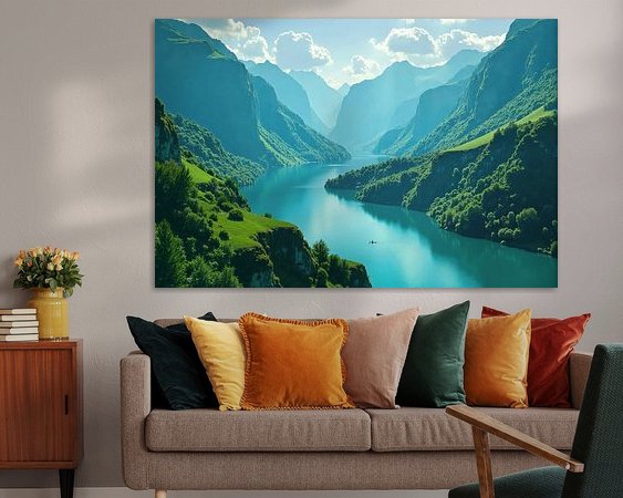 Example of the artwork in a room
