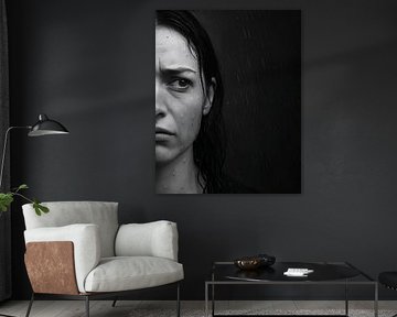 Emotion profonde d'une femme
