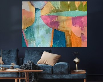 Abstract Portret van Blikvanger Schilderijen