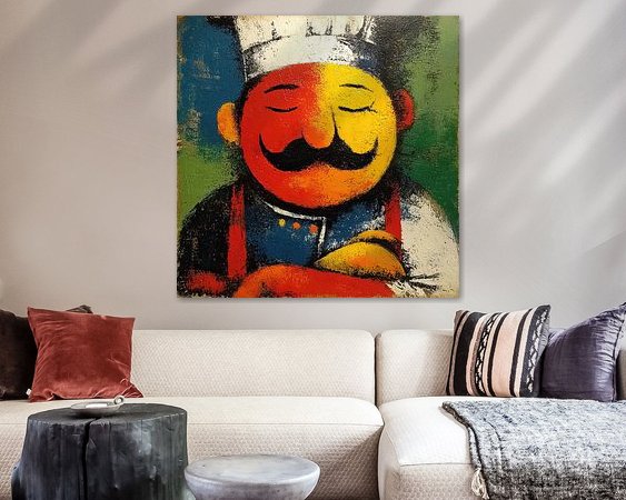 Example of the artwork in a room