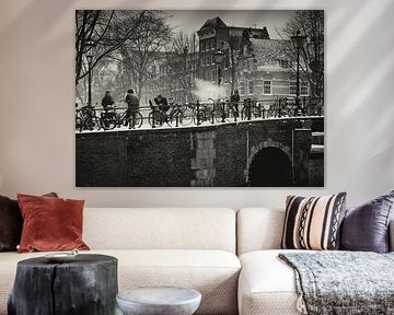 Winterpret in Amsterdam van Tom Elst