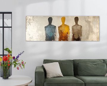 Figures colorées sur fond neutre sur Caprices d'Art
