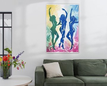 Three Naked Women in Dance | Digital Energy