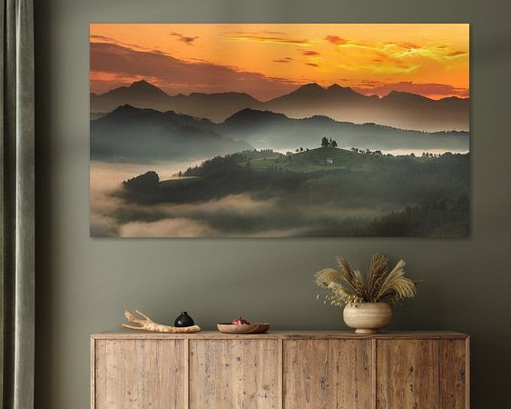 Example of the artwork in a room