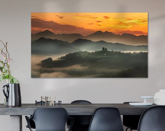 Example of the artwork in a room