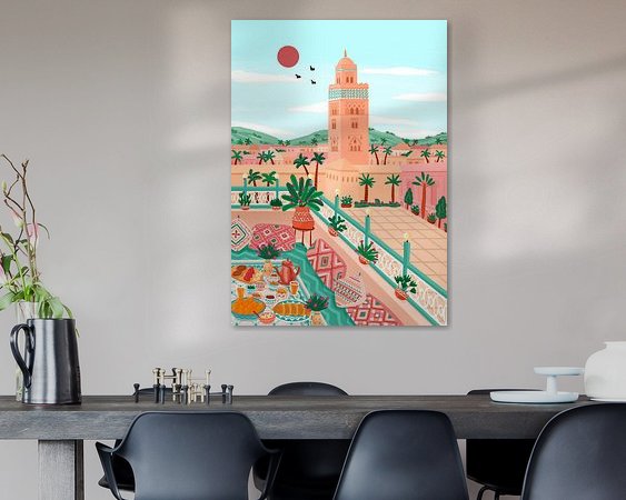 Example of the artwork in a room