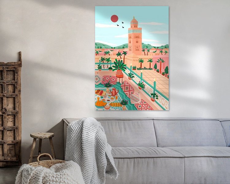 Example of the artwork in a room