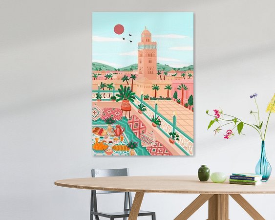 Example of the artwork in a room