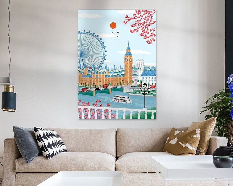 Example of the artwork in a room