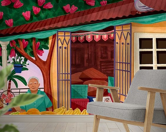 Example of the artwork in a room