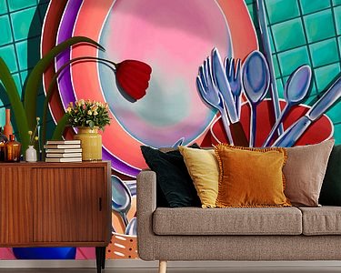 Example of the artwork in a room