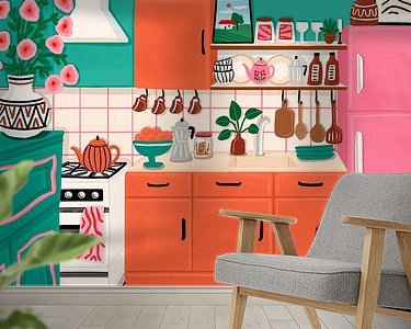 Example of the artwork in a room