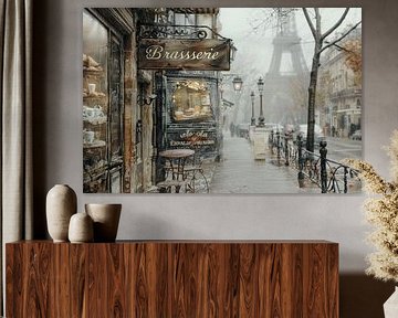 Paris Brasserie - Paysage urbain romantique sur Joriali photographie et peintures