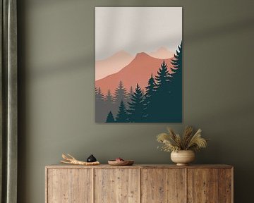 Pine Trees In The Mountains by Little Dean