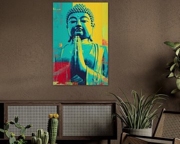 Pop Art Boeddha | Oosterse spiritualiteit + Westerse Pop Art van Frank Daske | Foto & Design