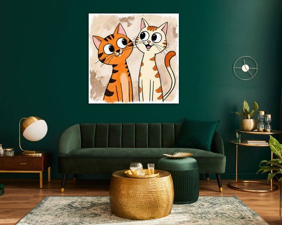 Example of the artwork in a room