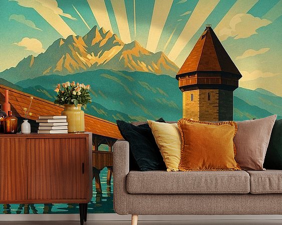 Example of the artwork in a room