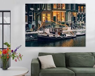 Wintersfeer aan de Brouwergracht van Tom Elst