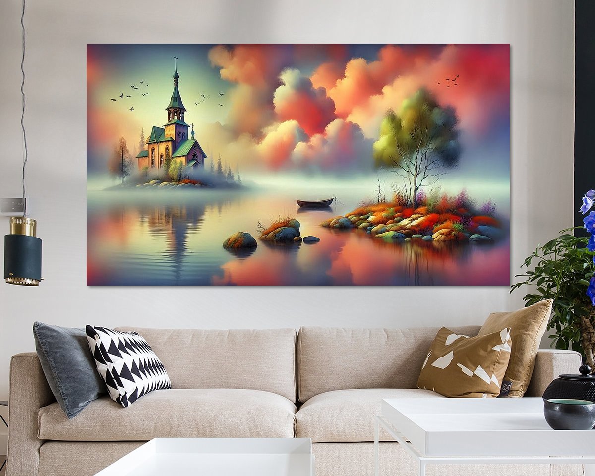 Example of the artwork in a room