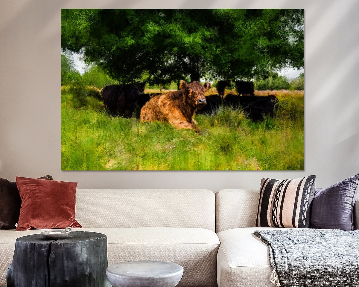 Example of the artwork in a room