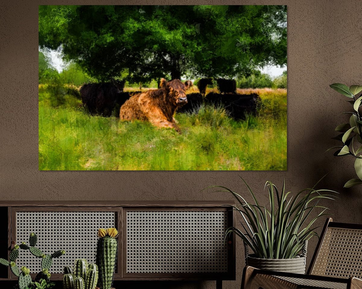 Example of the artwork in a room