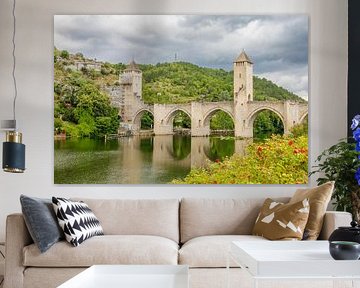 Medieval bridge Cahors - Pont Valentré by Jan Jansen Natuurfotografie