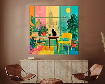 Cat in New York by Harry Hadders Design