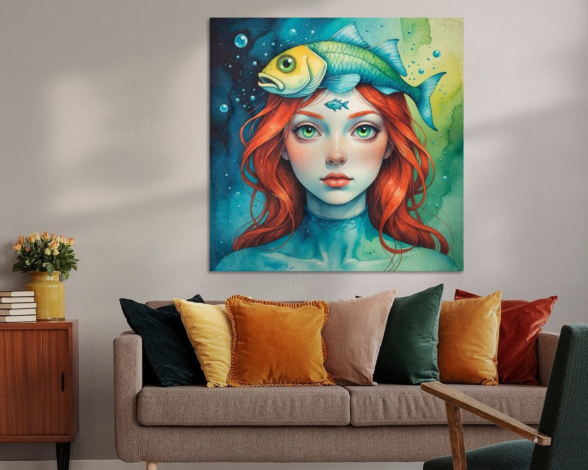 Example of the artwork in a room