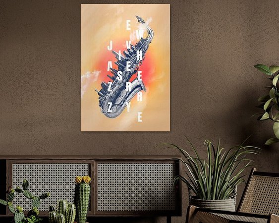 Example of the artwork in a room