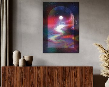 Retro cosmic archway by Amy Louise Baker