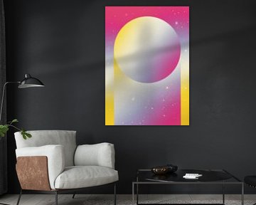 Minimal Pastel Cosmos by Amy Louise Baker