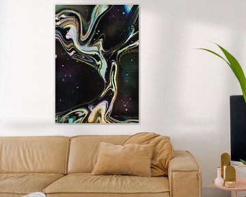 Glitch Space Nebula by Amy Louise Baker