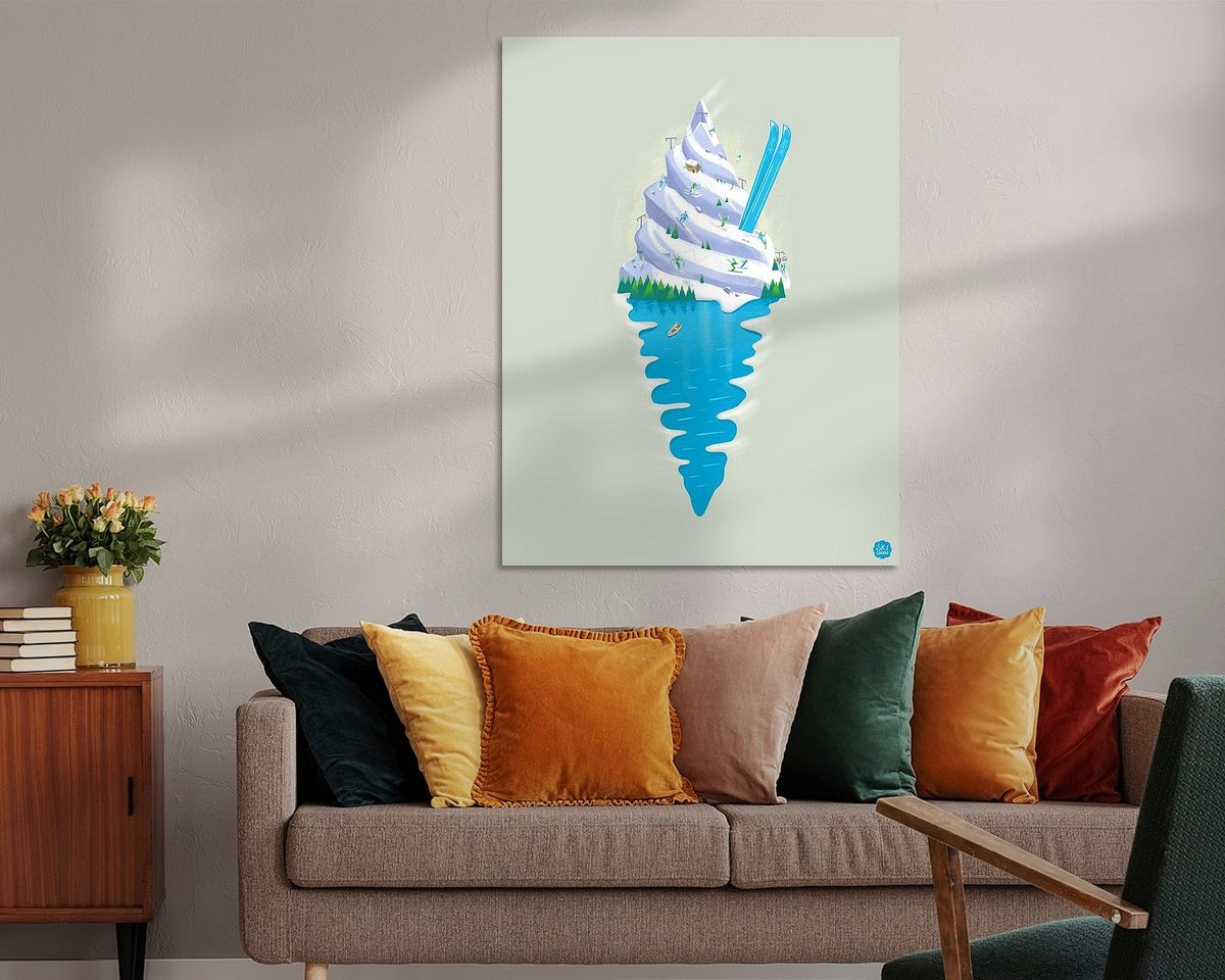 Example of the artwork in a room