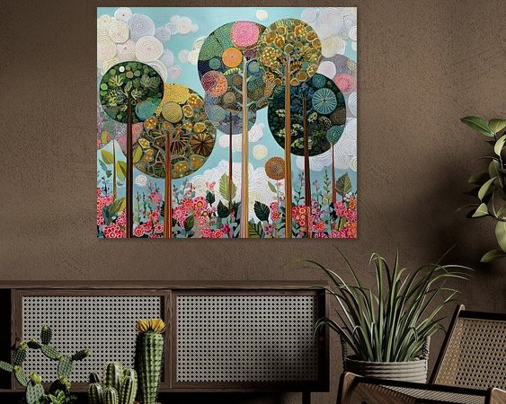 Example of the artwork in a room