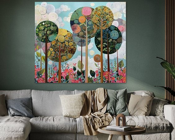 Example of the artwork in a room