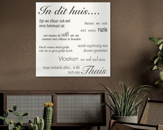 Example of the artwork in a room