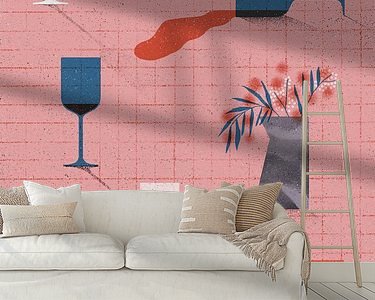 Example of the artwork in a room